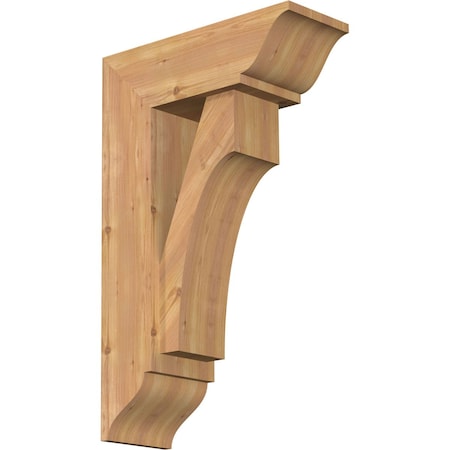 Ekena Millwork Westlake Traditional Smooth Bracket w/ Offset Brace, Western Red Cedar, 7 1/2"W x 20"D x 32"H BKT0806X20X32WTL01SWR
